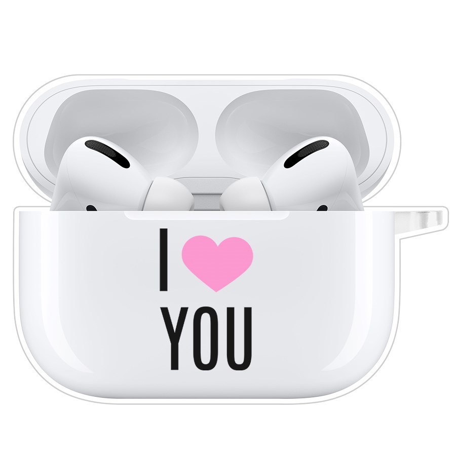 

Чехол Krutoff Clear Case для AirPods Pro 2 Я люблю тебя, Прозрачный
