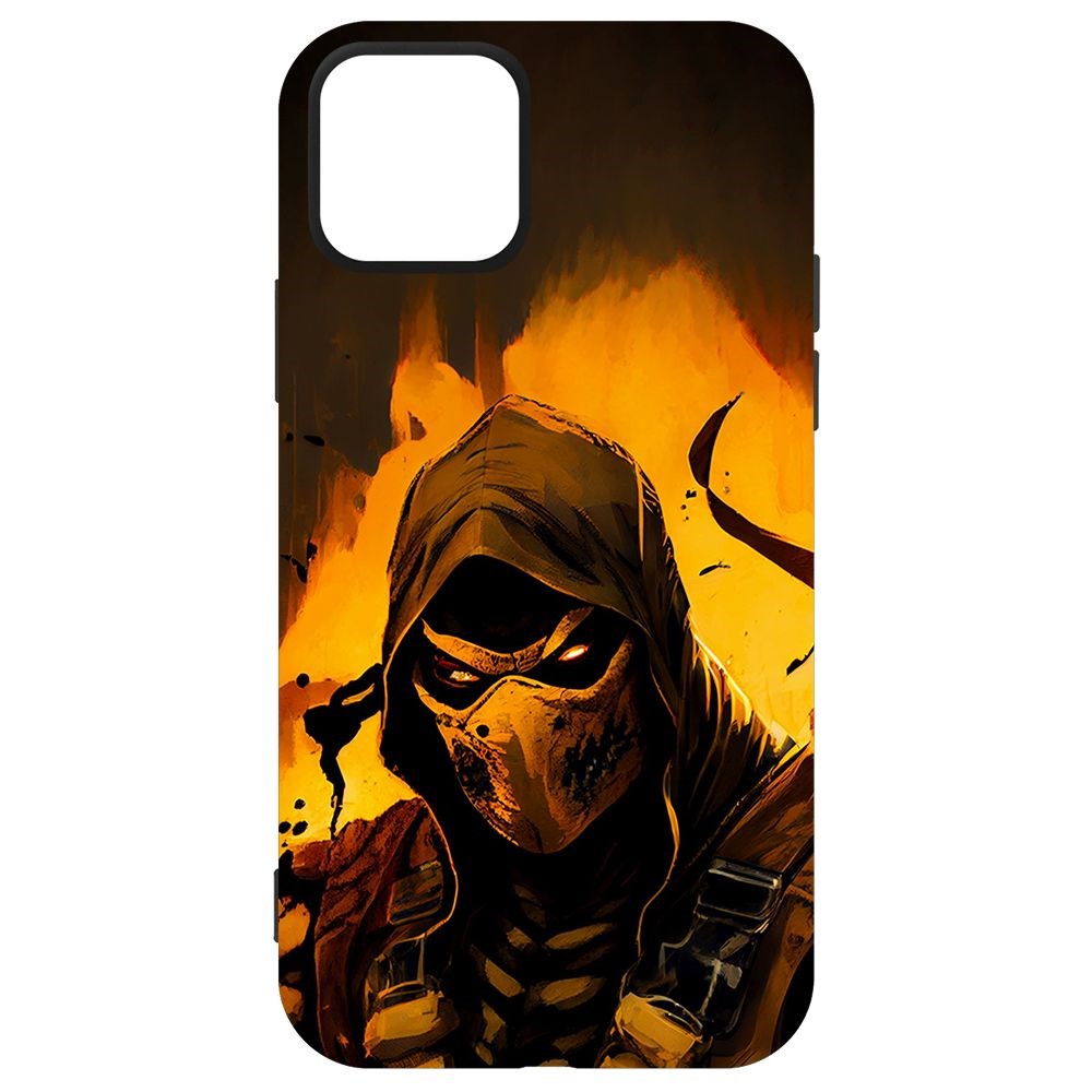 

Чехол-накладка Krutoff Soft Case Мортал Комбат. Скорпион для iPhone 12 черный