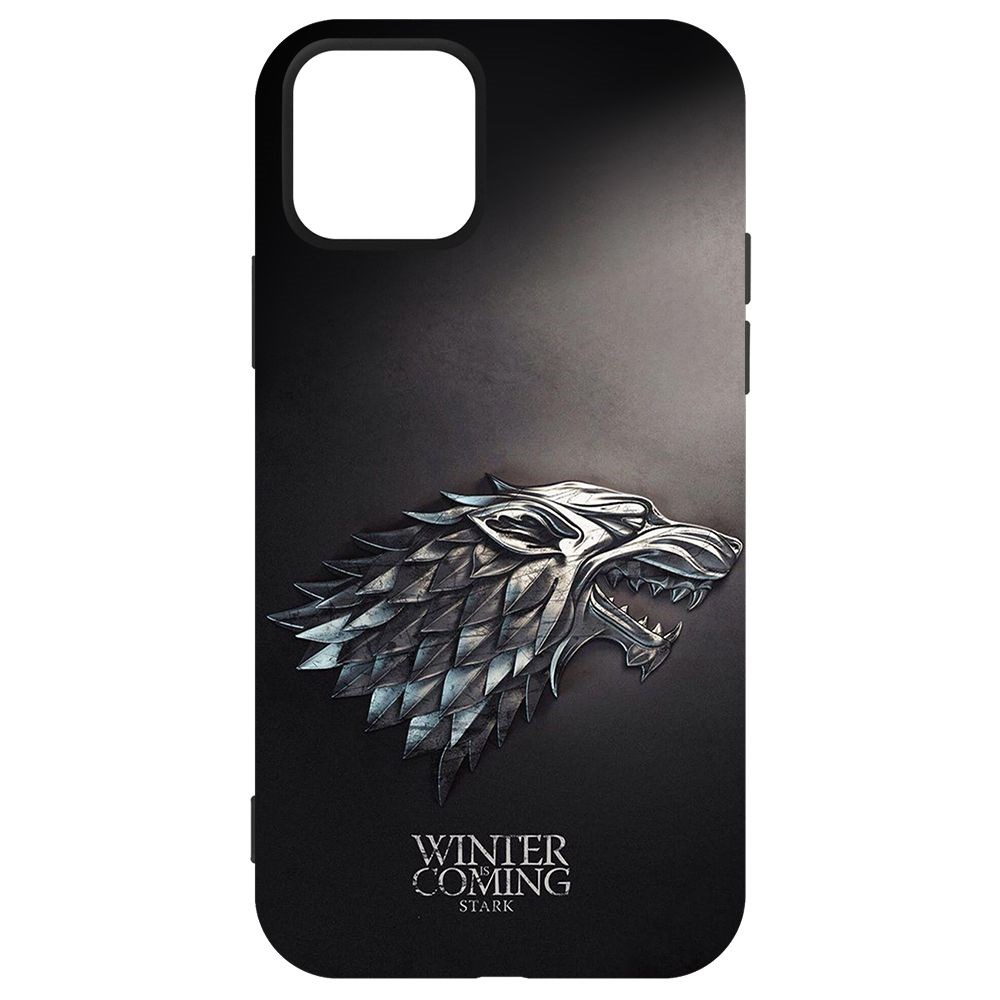 Чехол-накладка Krutoff Soft Case Игра Престолов. Зима Близко для iPhone 12 Pro черный