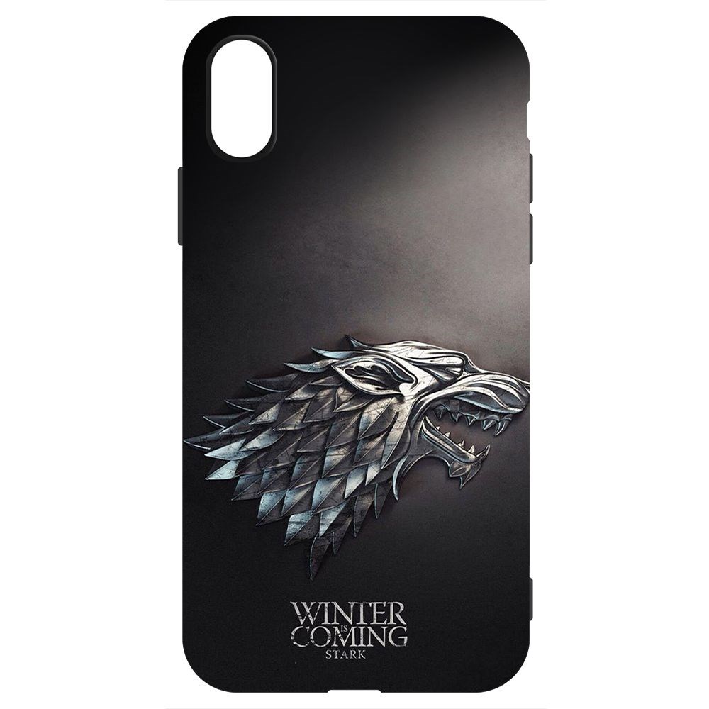 

Чехол-накладка Krutoff Soft Case Игра Престолов. Зима Близко для iPhone X черный