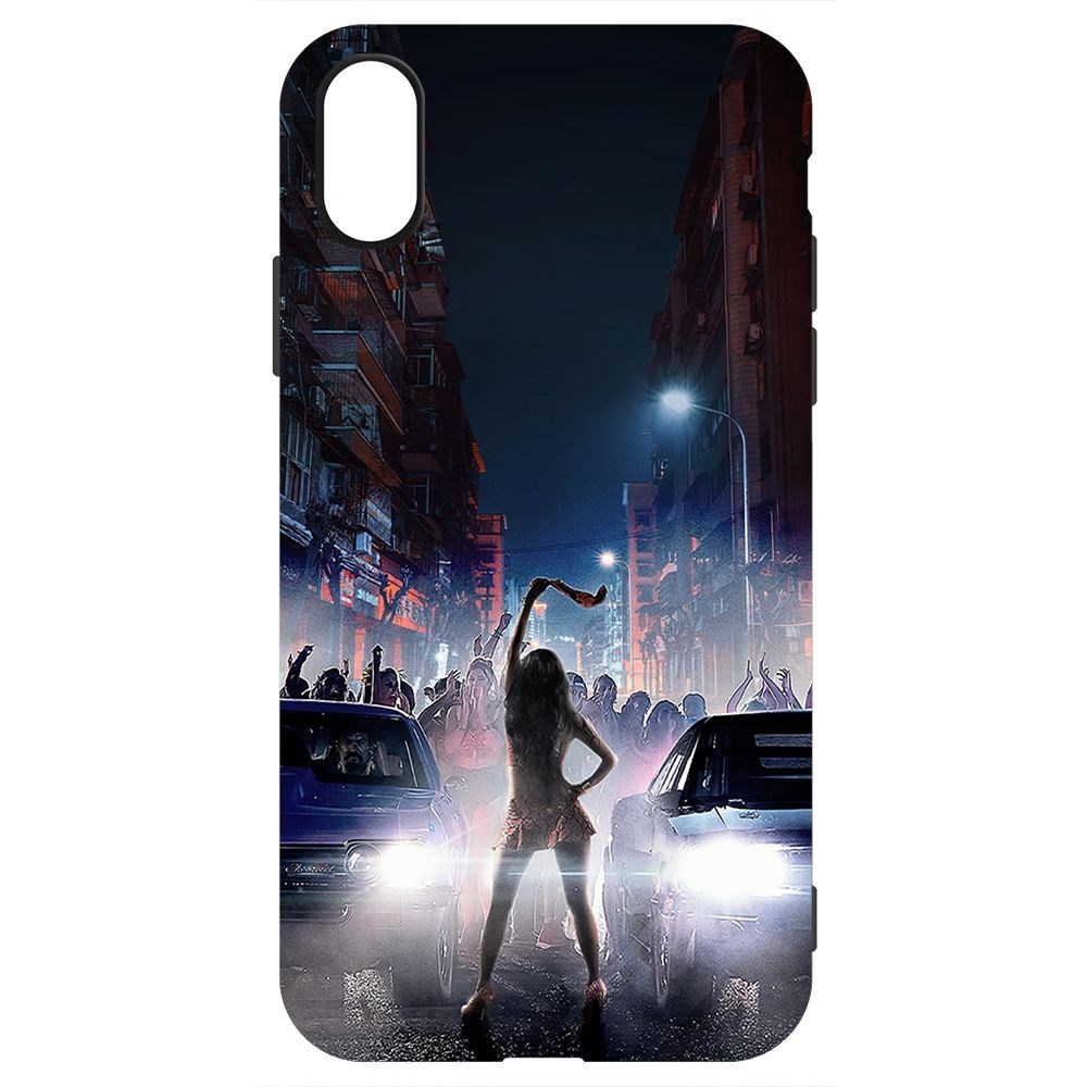 

Чехол-накладка Krutoff Soft Case Форсаж. Стритрейсинг для iPhone X черный