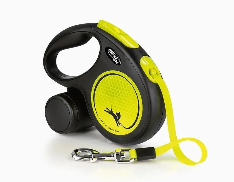 

Поводок-рулетка для животных Flexi New Neon Tape ременной размер XS, 3 м