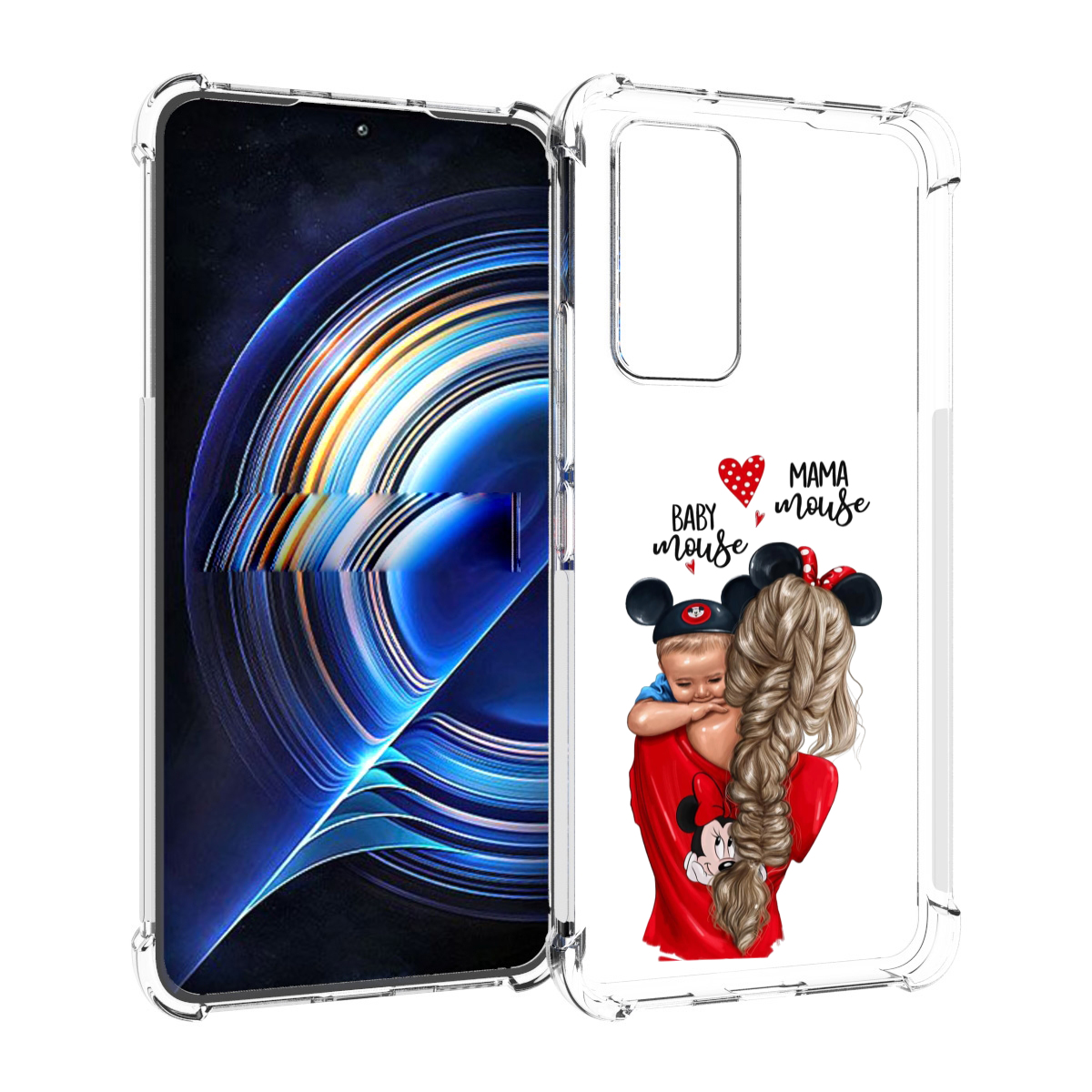 

Чехол MyPads Мама-маус женский для Tecno Camon 19 Neo, Прозрачный, Tocco