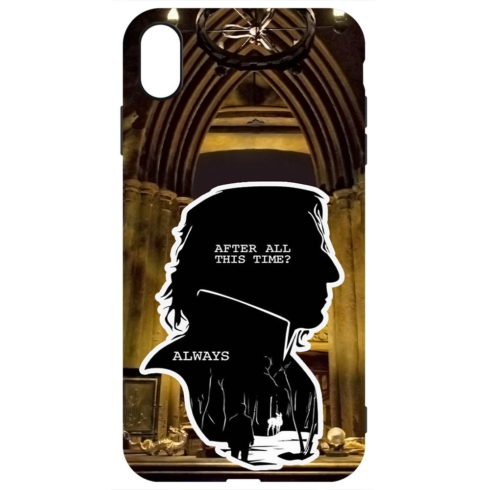 

Чехол-накладка Krutoff Soft Case Гарри Поттер. Северус Снейп для iPhone XS Max черный