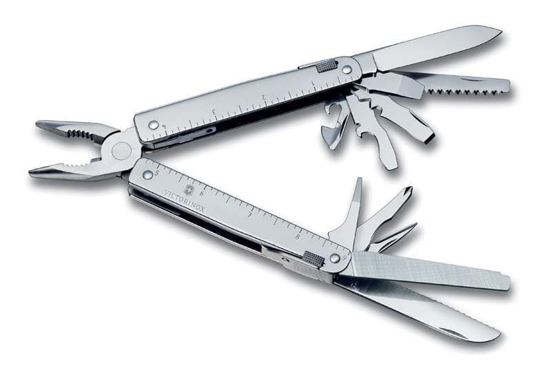 

Мультитул VICTORINOX SwissTool, 115 мм, 28 функций, в кожаным чехле, Черный, SwissTool