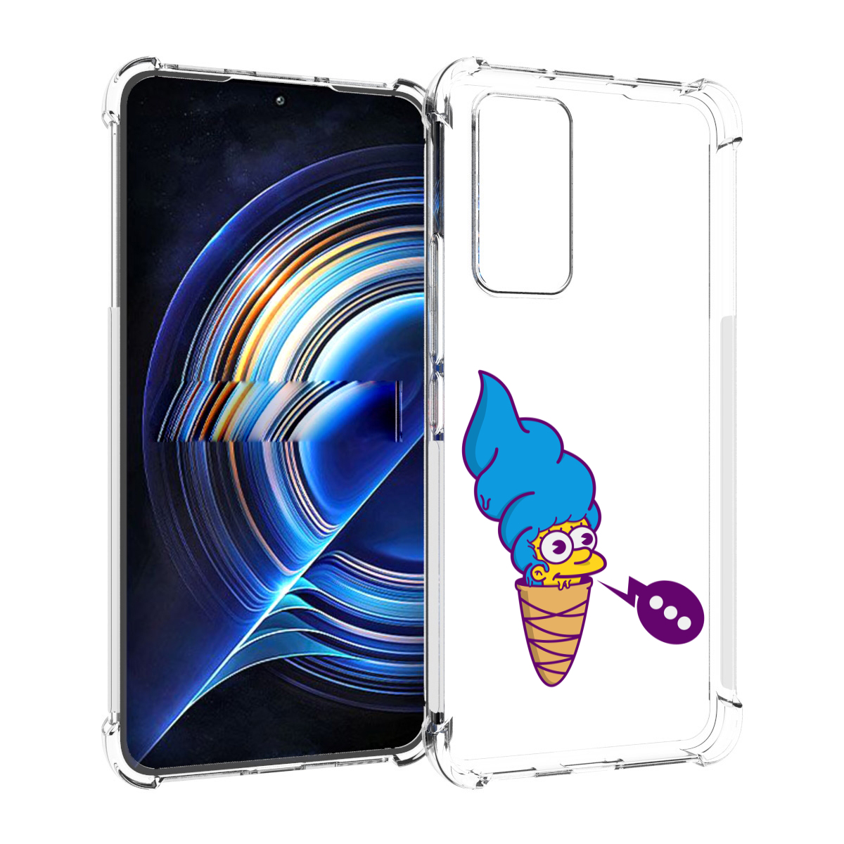 

Чехол MyPads Мардж-рожок для Tecno Camon 19 Neo, Прозрачный, Tocco