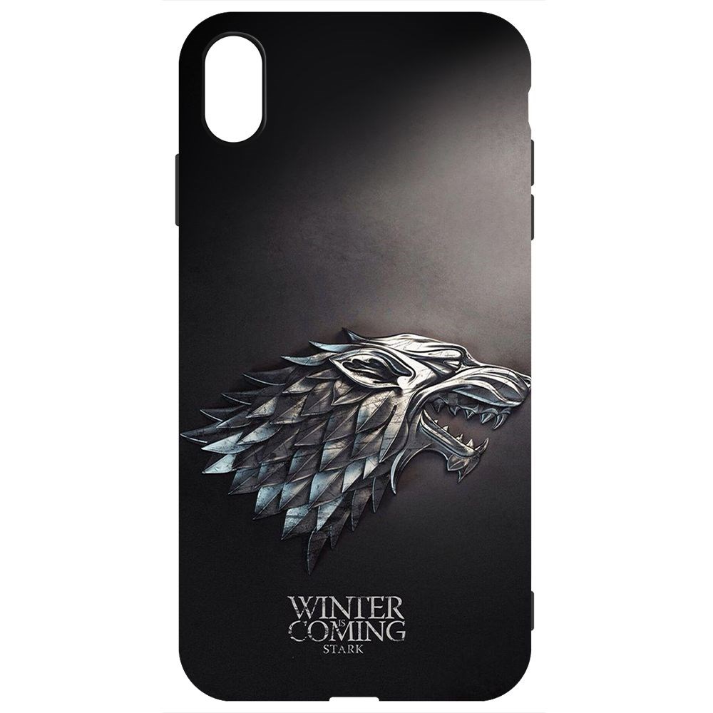 

Чехол-накладка Krutoff Soft Case Игра Престолов. Зима Близко для iPhone XS Max черный