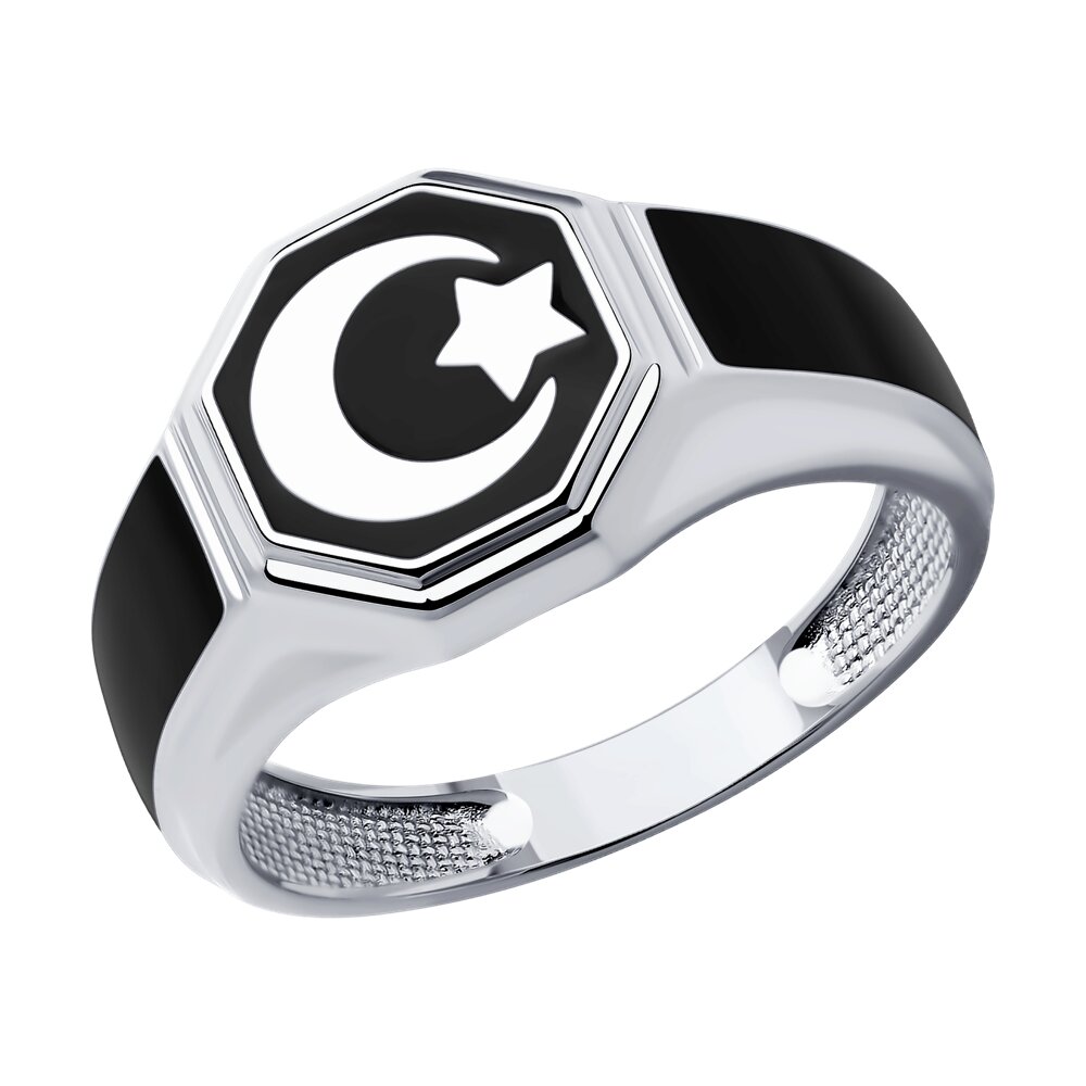 

Кольцо из серебра р. 20,5 SOKOLOV 94013732, эмаль, 94013732