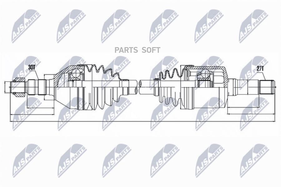 Полуось Прав NTY NPWPL034