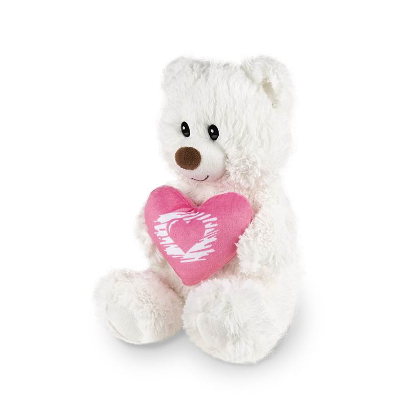 

Мягкая Игрушка Maxitoys Мишка Белый с Сердцем 23 см, MT-SUT061705-23