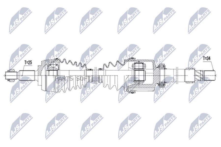 Полуось Прав NTY NPWRE095