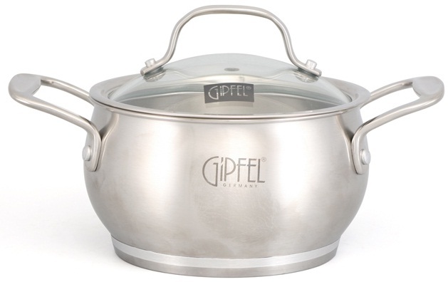 

Кастрюля Gipfel FORUM 1373 1,8 л серебристый, 1373