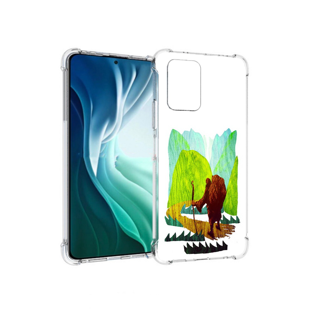 

Чехол MyPads Tocco для Xiaomi Redmi Note 10 Pro 5G Лесная тропа (PT162244.283.106), Прозрачный, Tocco