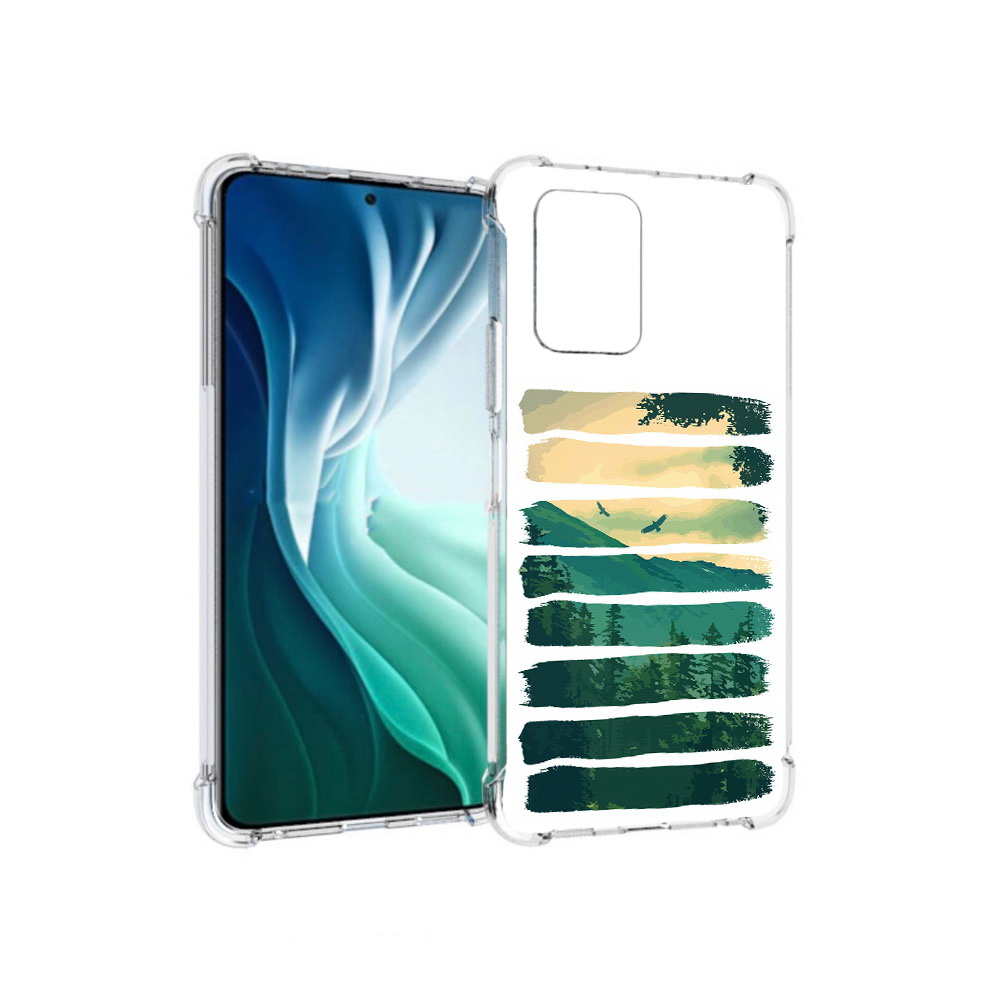 Чехол MyPads Tocco для Xiaomi Redmi Note 10 Pro 5G Лесная чаща (PT162244.283.107)