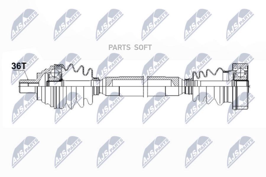 Полуось NTY NPWVW085