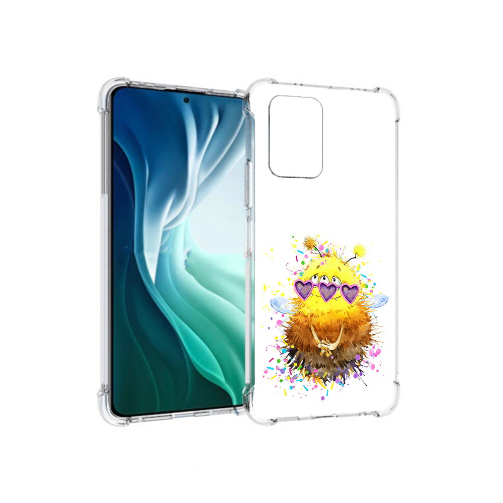 

Чехол MyPads Tocco для Xiaomi Redmi Note 10 Pro 5G Пушитый шмель (PT162244.283.143), Прозрачный, Tocco