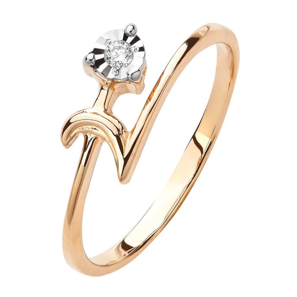

Кольцо из золота р.  585Gold 101014846, бриллиант, 101014846