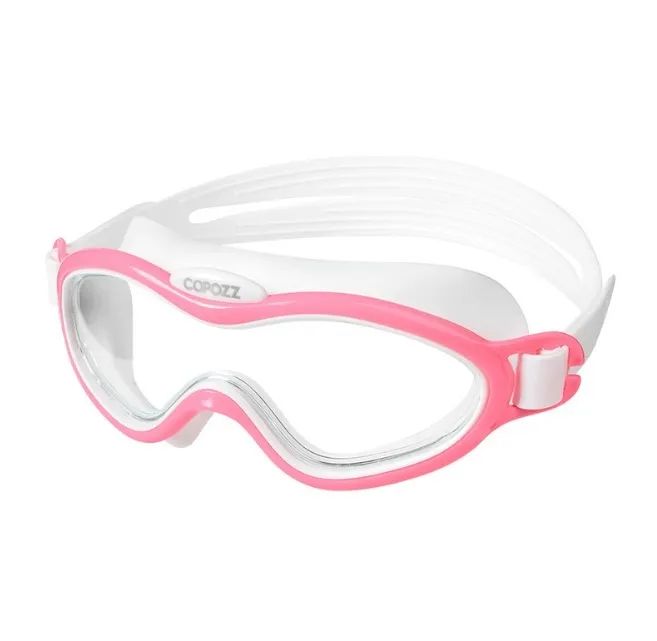 Очки-полумаска для плавания детские от 3-х лет COPOZZ YJ-39103 розовые