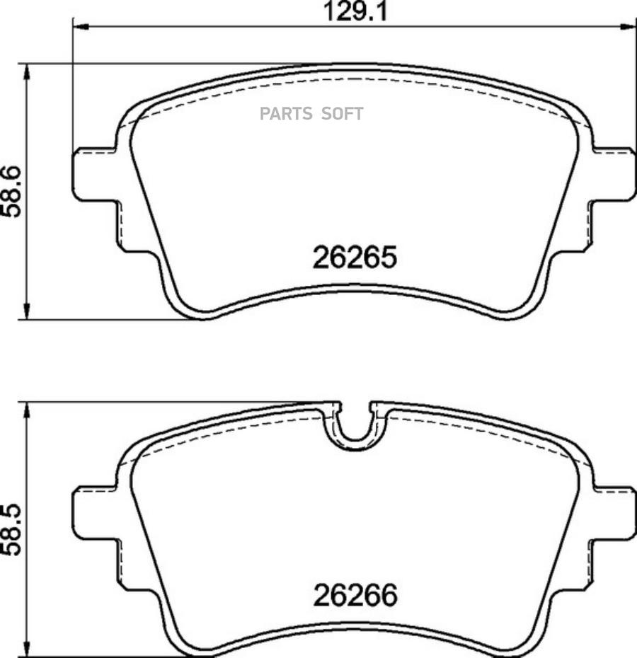 

Комплект Тормозных Колодок Задний Audi A5, A6 Allroad C8, A6 C8, A7, A8 D5,