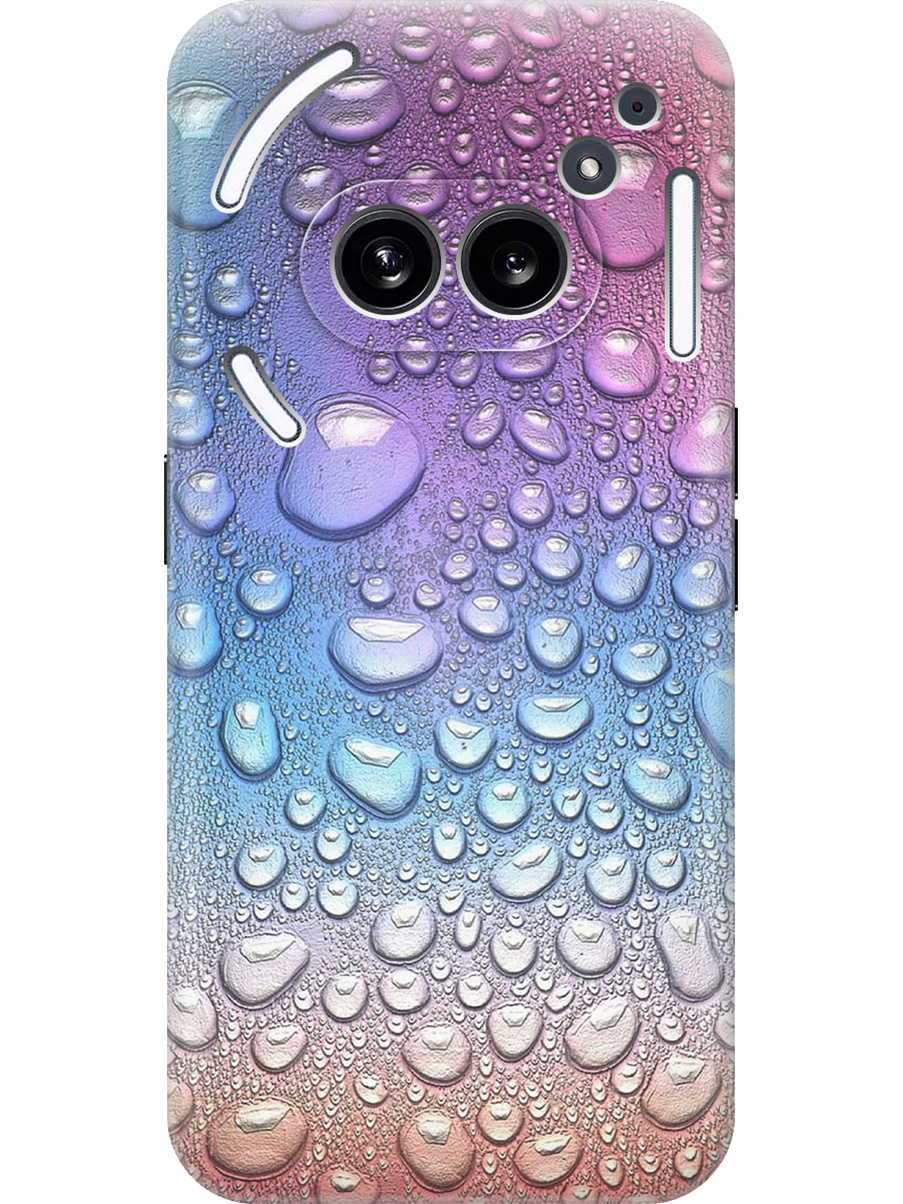 

Силиконовый чехол на Nothing Phone (2a) с принтом "Множество капель", Прозрачный;синий;фиолетовый, 782627641