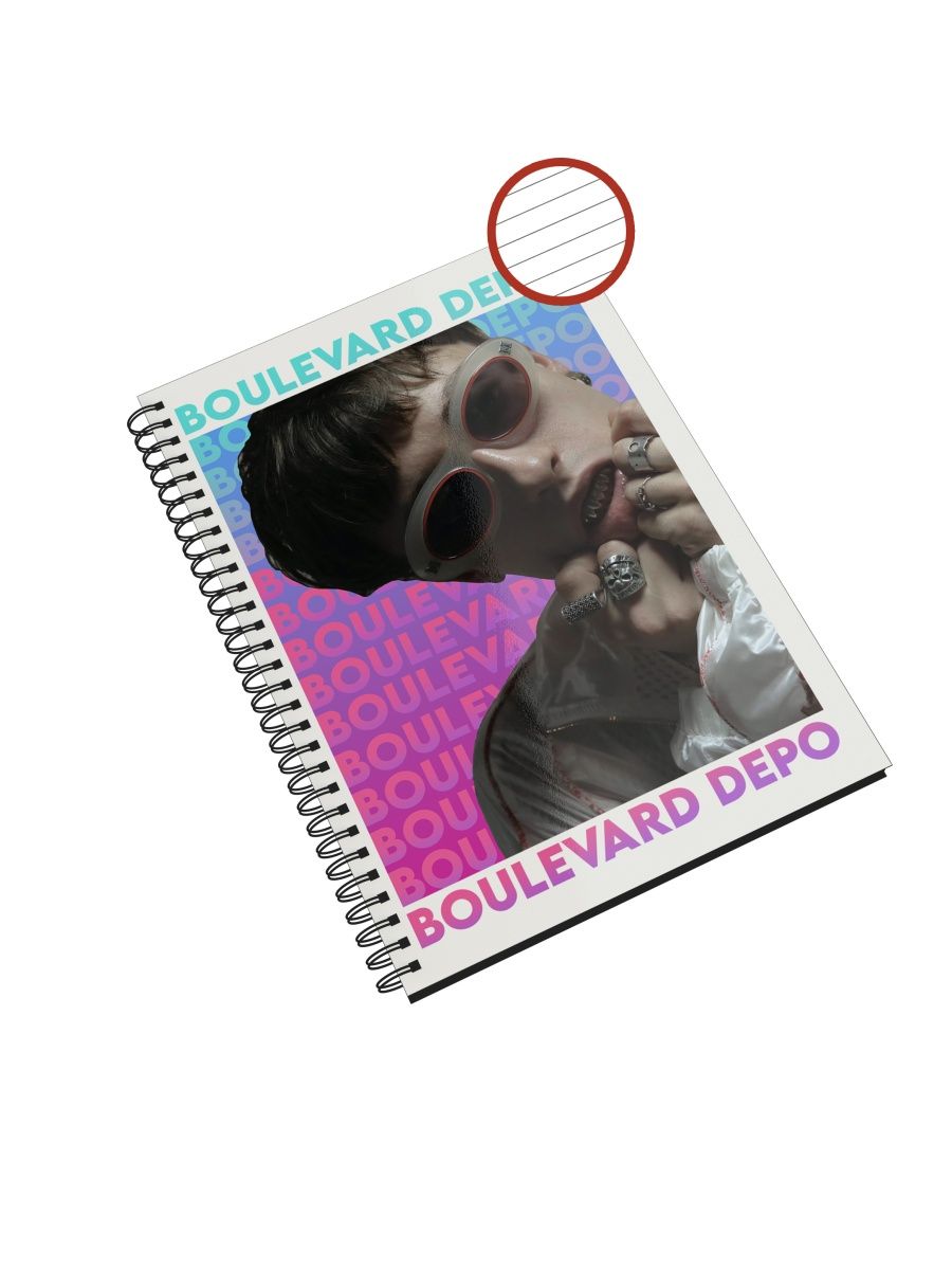 

Блокнот СувенирShop "Boulevard Depo/Бульвар Депо" NP-MZBD1-A4/3 A4 48 листов в линейку, NP-MZBD1-A4/3