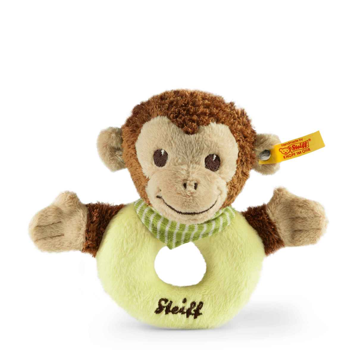 Мягкая игрушка Steiff Jocko Monkey Grip Toy Погремушка-колечко Обезьянка Джоко, 12 см 3 волшебное колечко