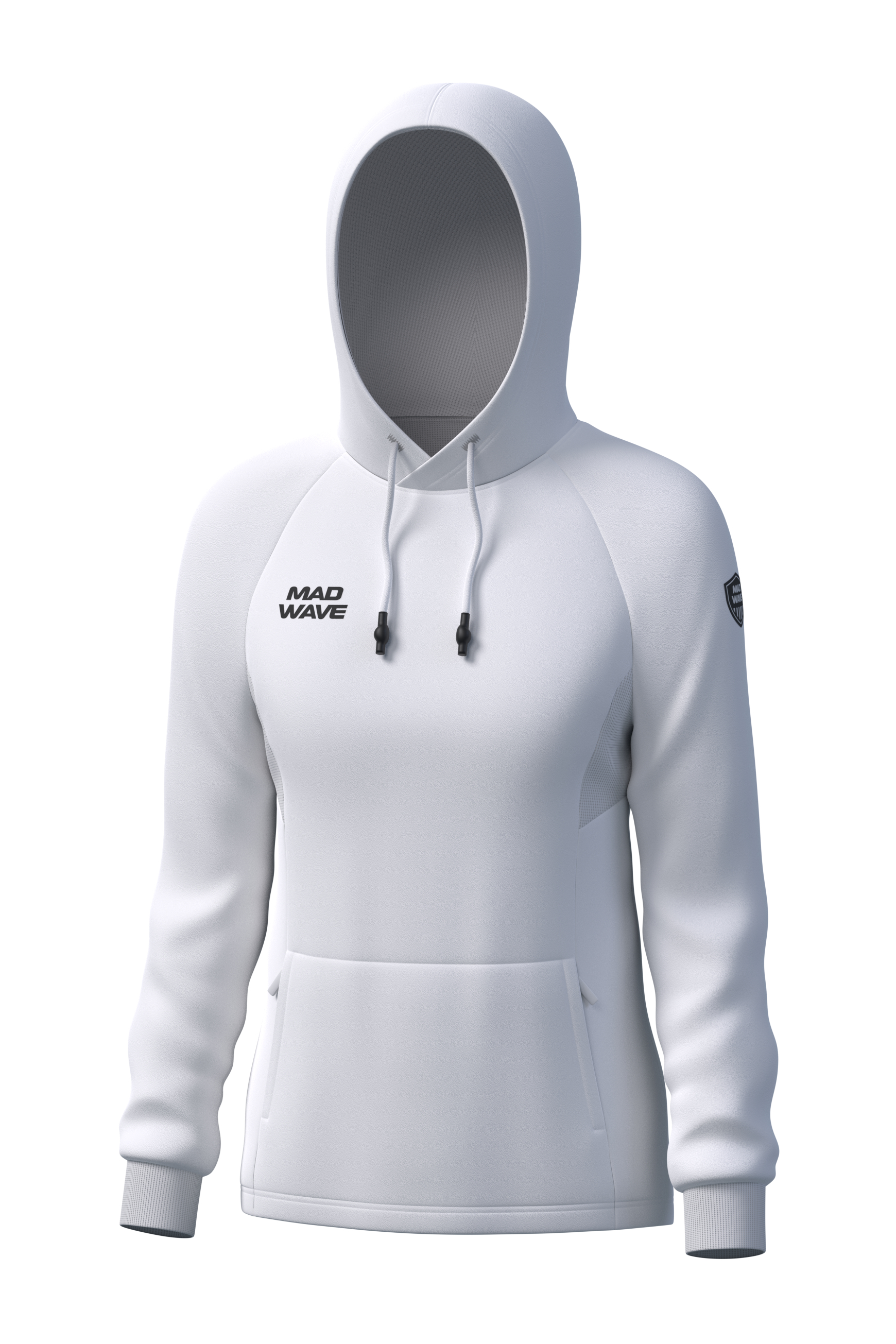 Толстовка женская Mad Wave Flex hoodie women белая XL