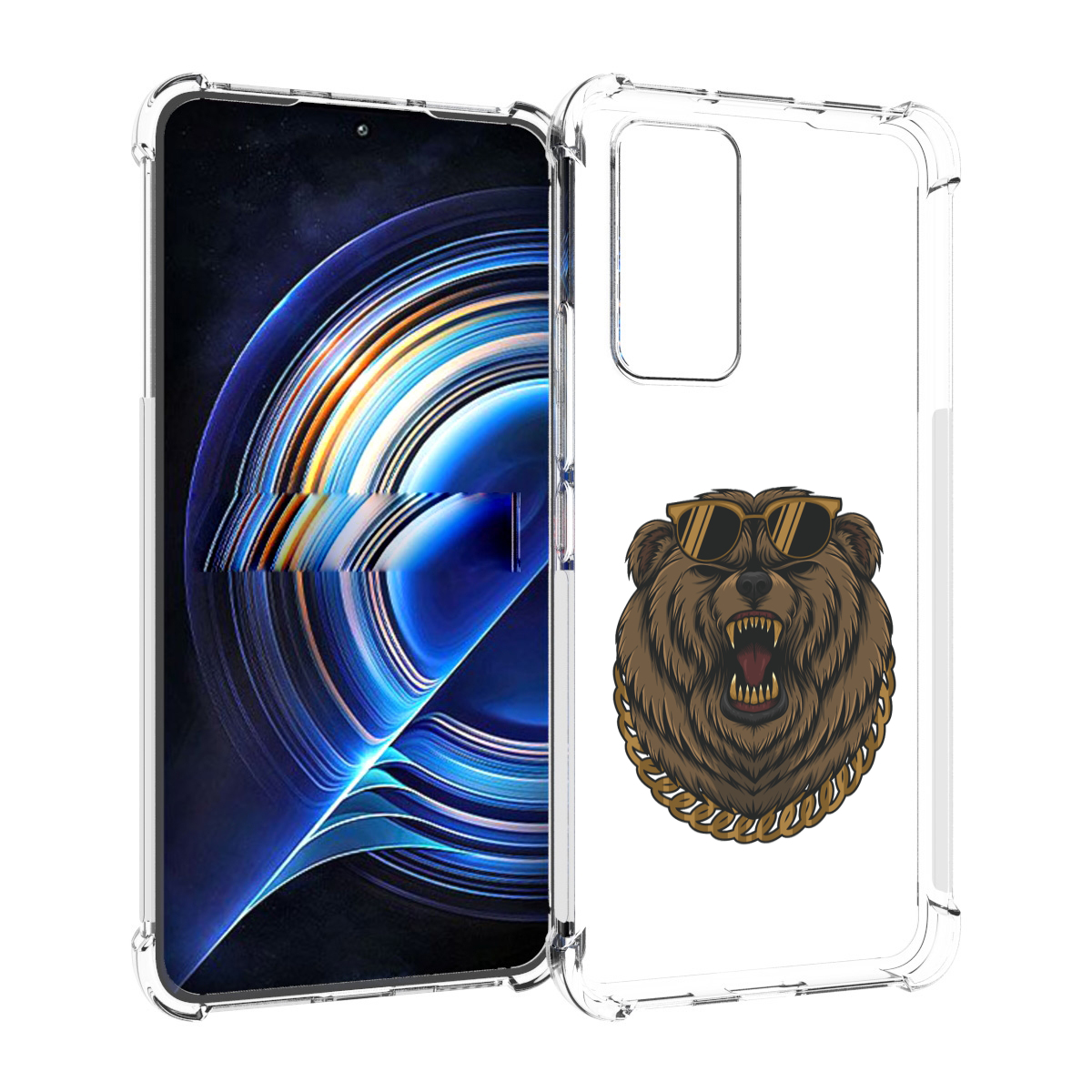 

Чехол MyPads Медведь-в-очках-2 для Tecno Camon 19 Neo, Прозрачный, Tocco