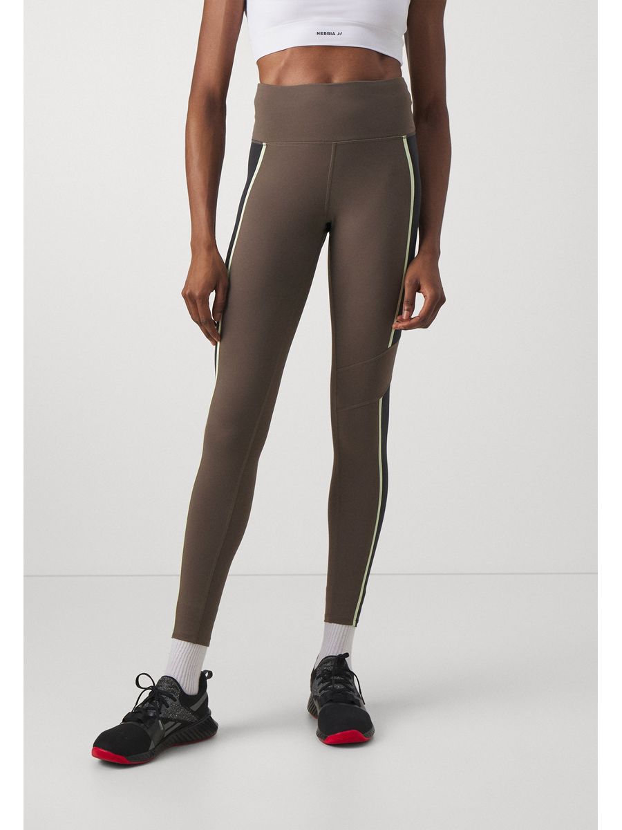 

Спортивные леггинсы женские Reebok RE541E1E1 коричневые XL, Коричневый, RE541E1E1