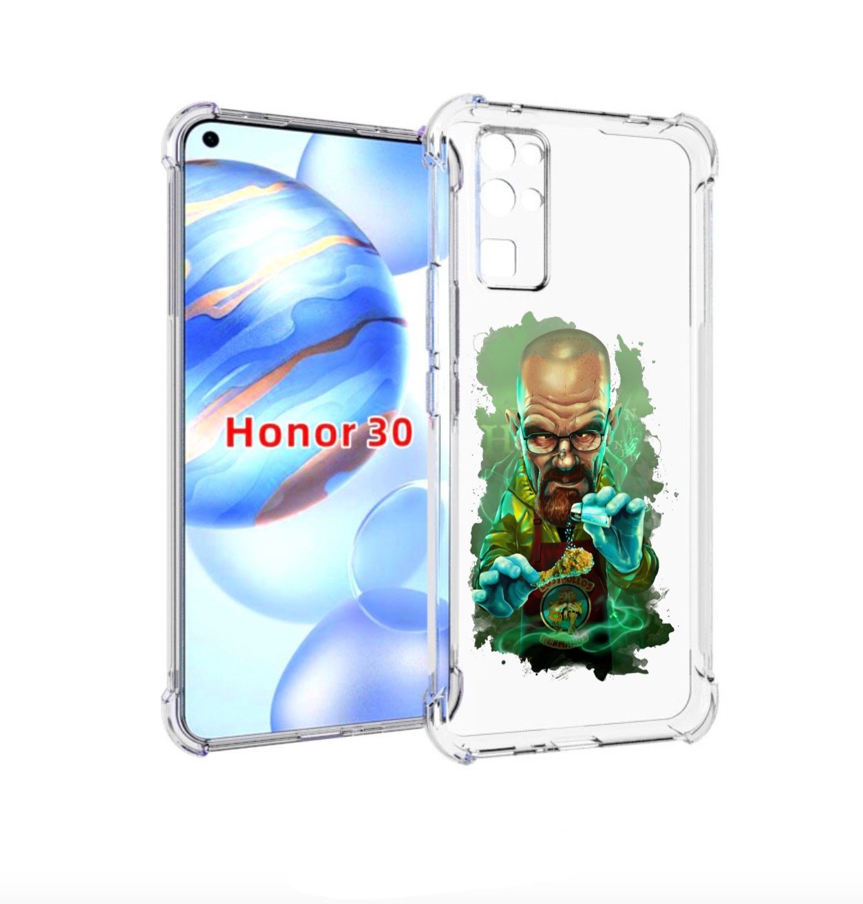 Чехол бампер MyPads повар для Honor 30 (BMH-AN10) противоударный