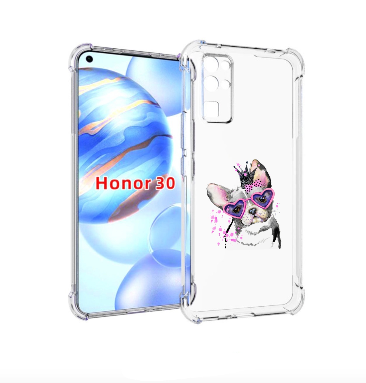 

Чехол бампер MyPads принцесса для Honor 30 (BMH-AN10) противоуда, Прозрачный, Tocco