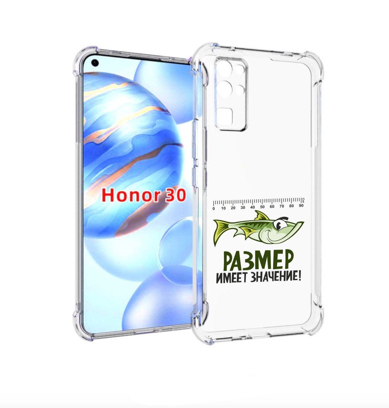 

Чехол бампер MyPads размер не имеет значения для Honor 30 (BMH-A, Прозрачный, Tocco