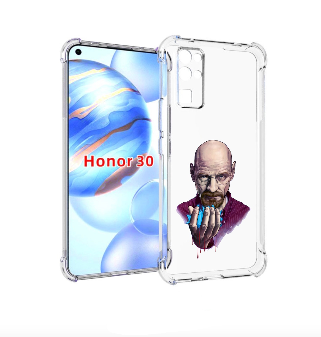 

Чехол бампер MyPads разработчик для Honor 30 (BMH-AN10) противоу, Прозрачный, Tocco