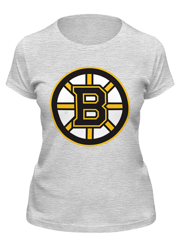 

Футболка женская Printio Boston bruins серая M, Серый, Boston bruins