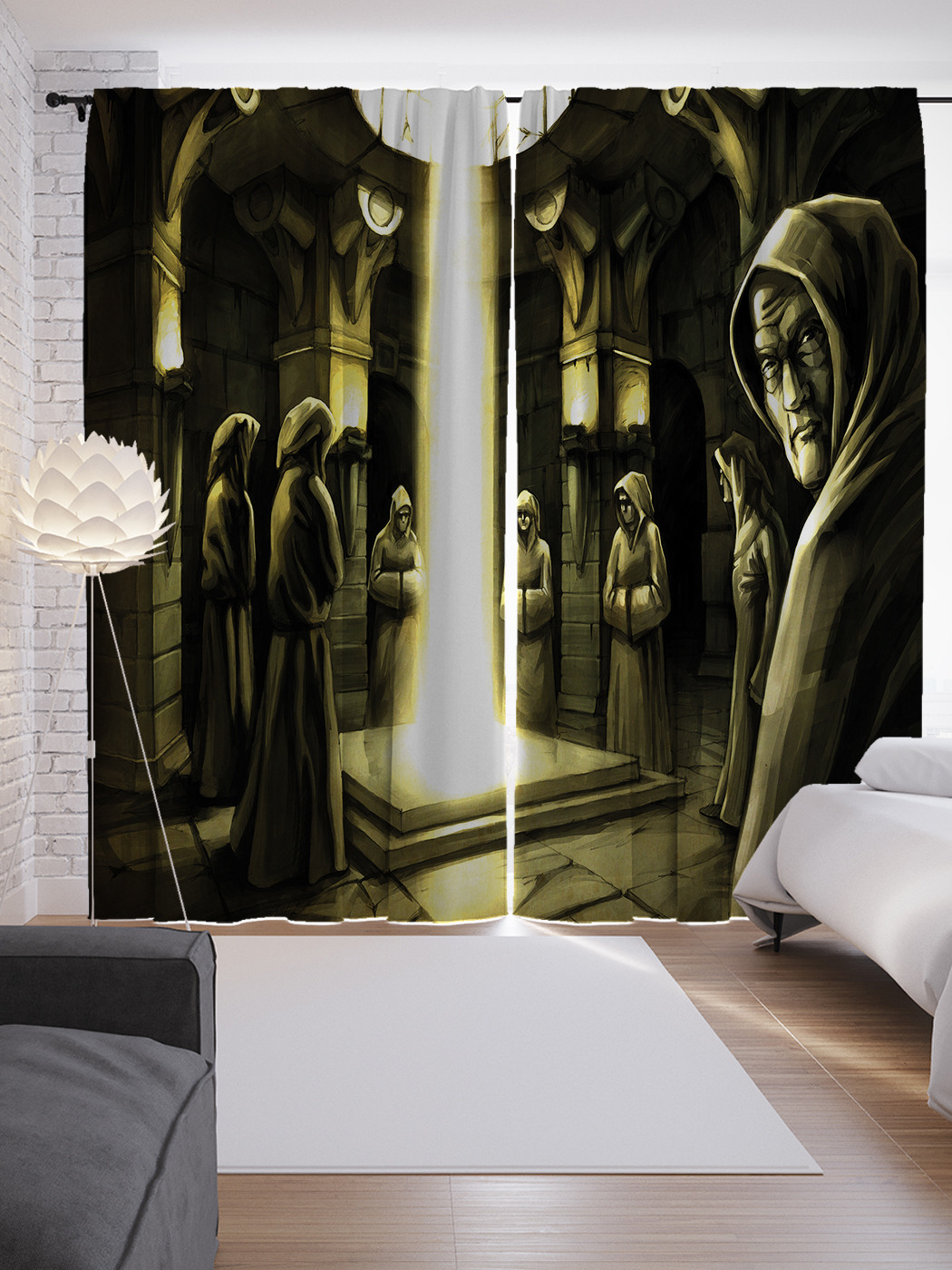 

Шторы JoyArty с фотопечатью "Колдовские сборы" из сатена, 290х265 см, Колдовские сборы