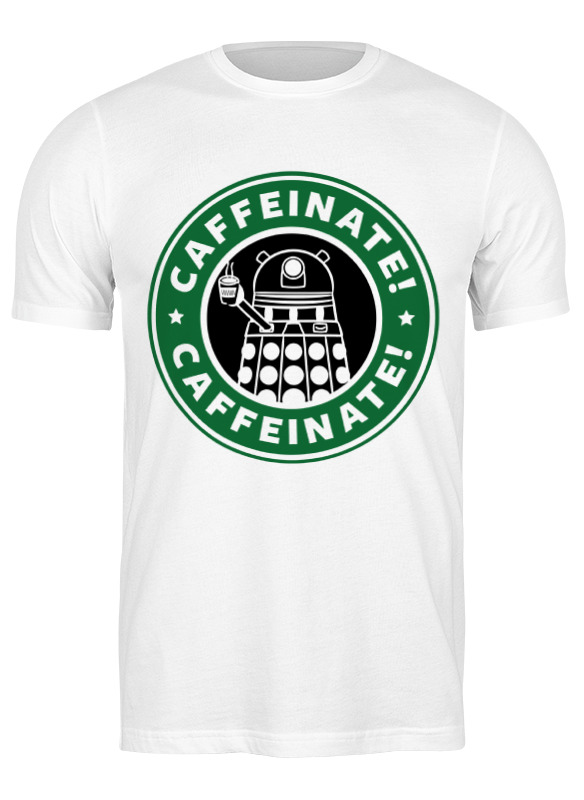 

Футболка мужская Printio Daleks (starbucks) белая M, Белый, Daleks (starbucks)