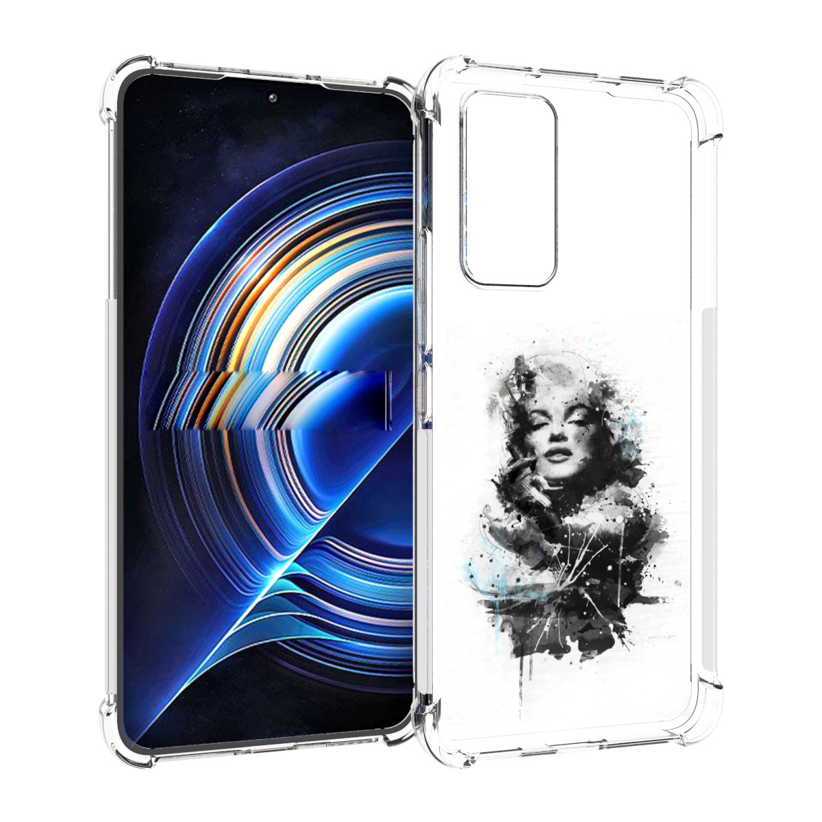 

Чехол MyPads Мерлин Монро загадочная женский для Tecno Camon 19 Neo, Прозрачный, Tocco