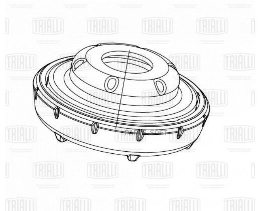 

TRIALLI Опора стойки перед. для ам Chevrolet Cruze (09-) (с подшип.) (SA 0558)