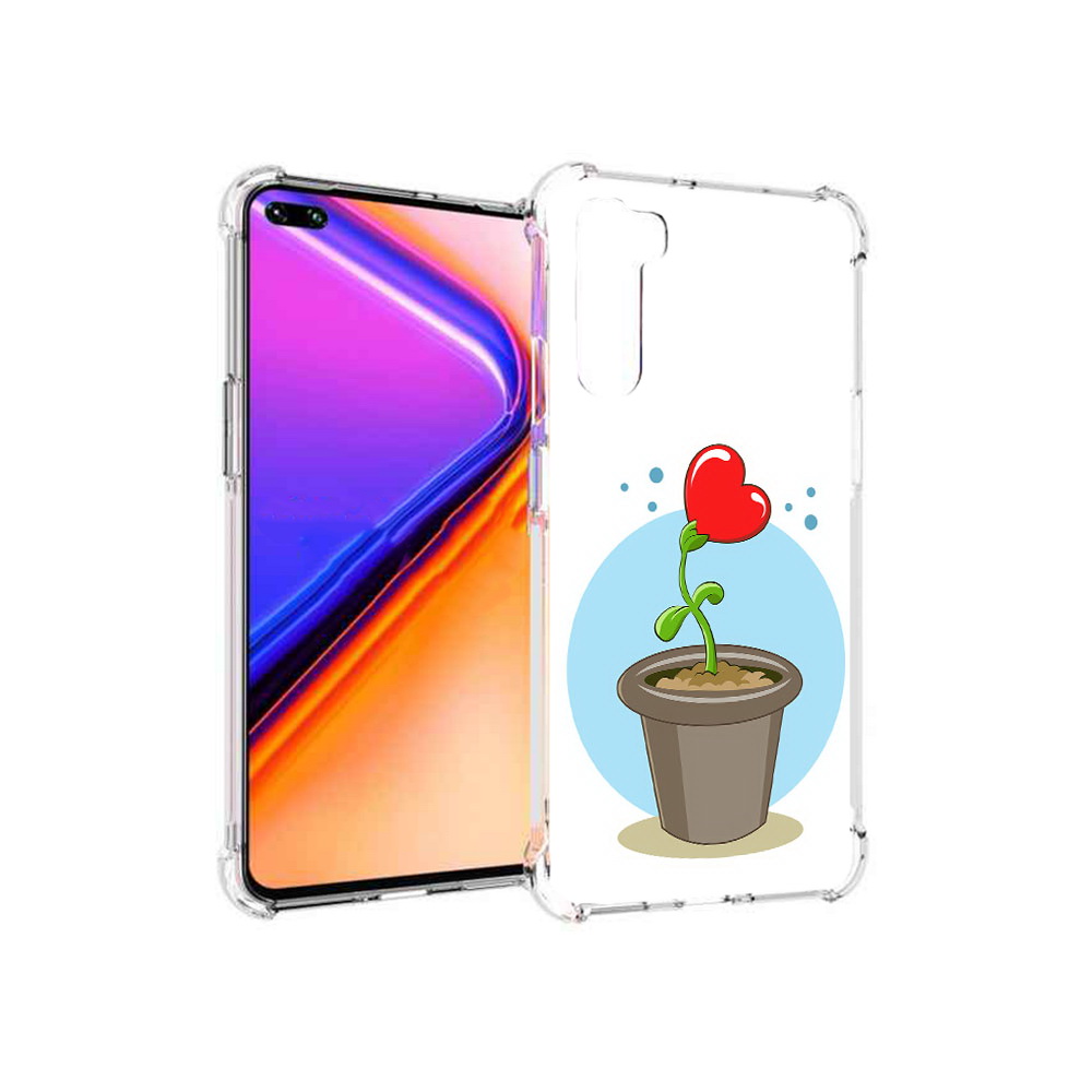 

Чехол MyPads Tocco для OnePlus Nord Растение любви 14 февраля (PT227045.136.145), Прозрачный, Tocco