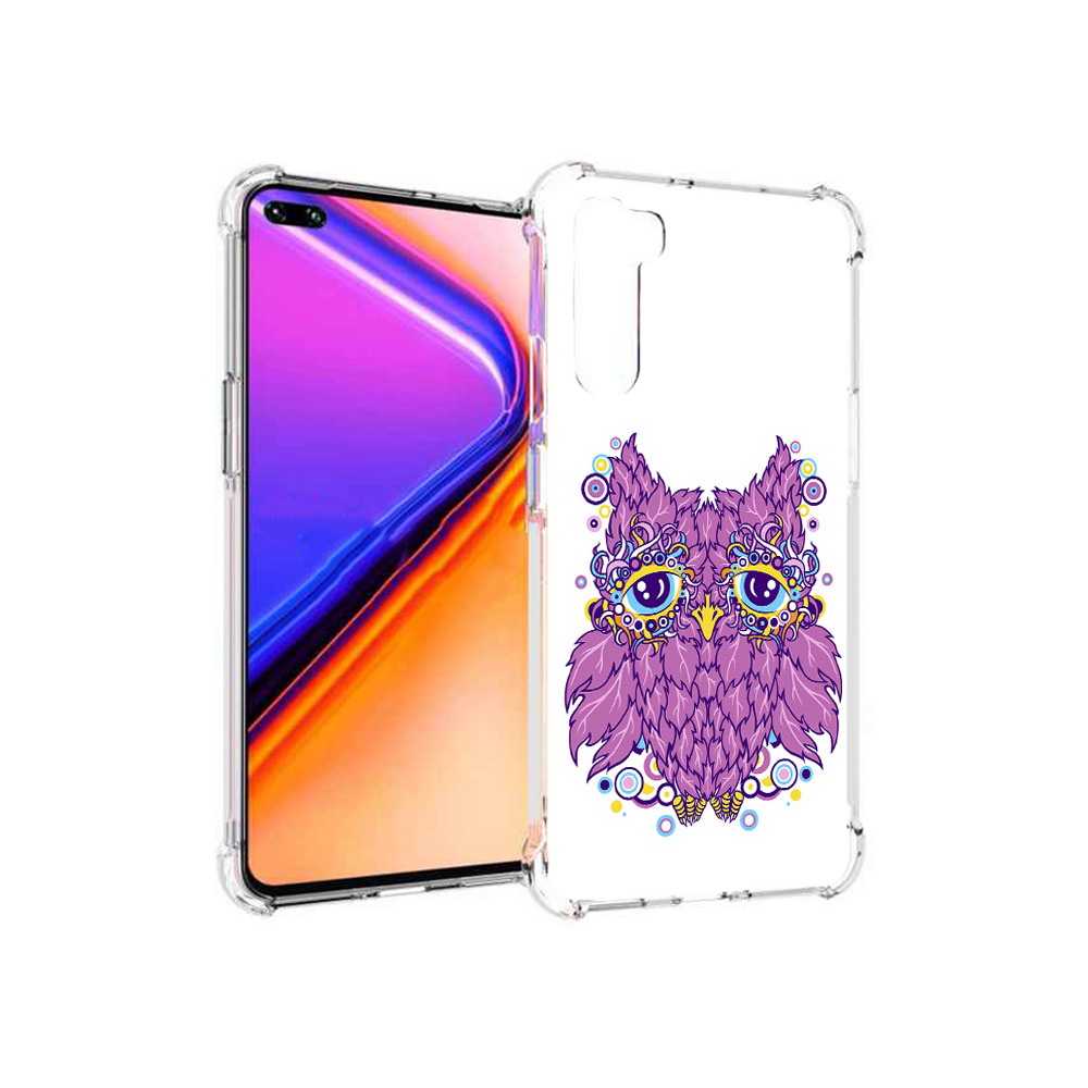 

Чехол MyPads Tocco для OnePlus Nord Розовая сова (PT227045.136.147), Прозрачный, Tocco