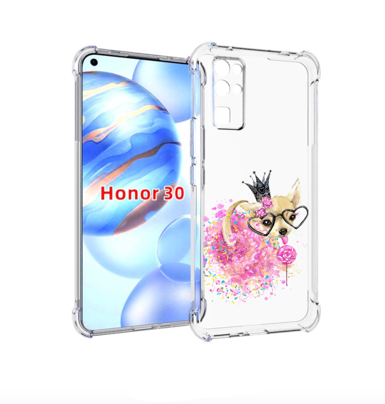 

Чехол бампер MyPads сладкая принцесса для Honor 30 (BMH-AN10) пр, Прозрачный, Tocco