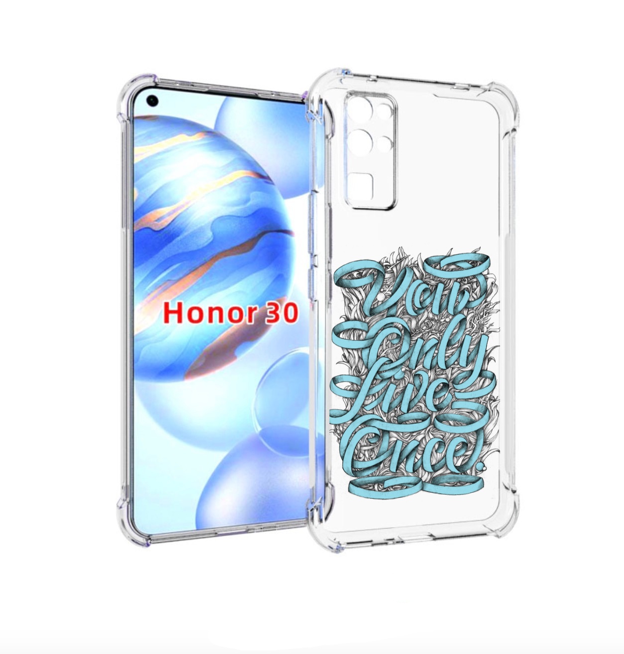 

Чехол бампер MyPads слова из ленты абстракция для Honor 30 (BMH-, Прозрачный, Tocco