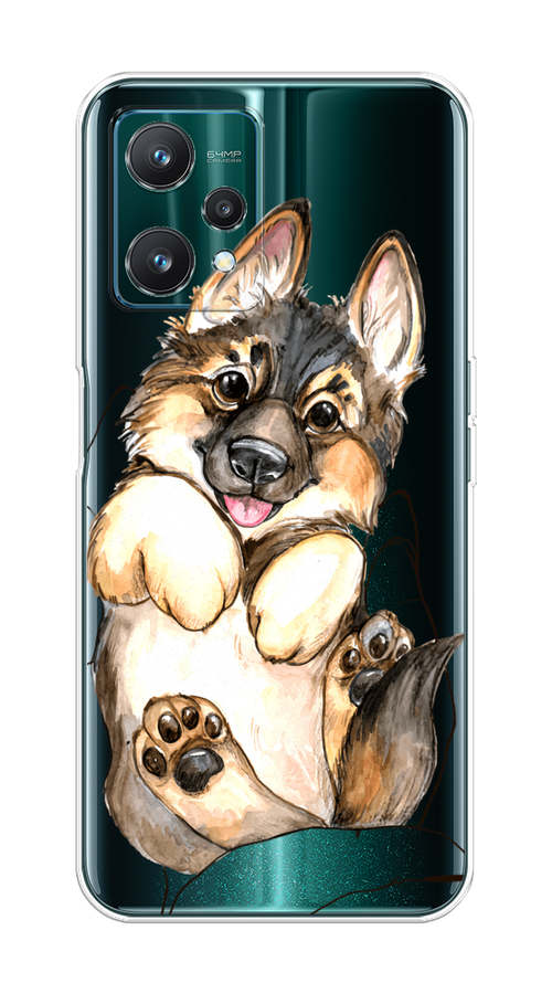 

Чехол на Realme 9 Pro "Овчарка в ладошках", Серый;бежевый;белый, 258850-1