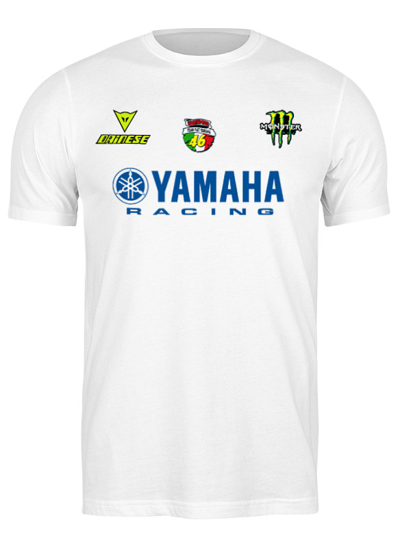 

Футболка мужская Printio Yamaha racing белая M, Белый, Yamaha racing