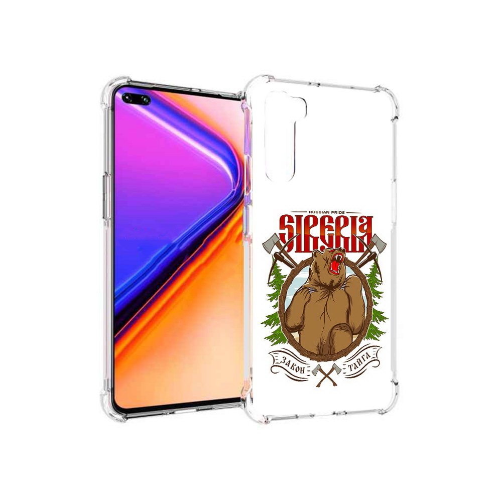 

Чехол MyPads Tocco для OnePlus Nord Тайга (PT227045.136.168), Прозрачный, Tocco