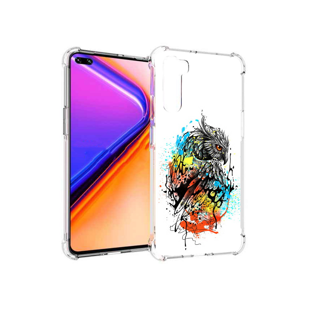 

Чехол MyPads Tocco для OnePlus Nord Творческая сова (PT227045.136.170), Прозрачный, Tocco