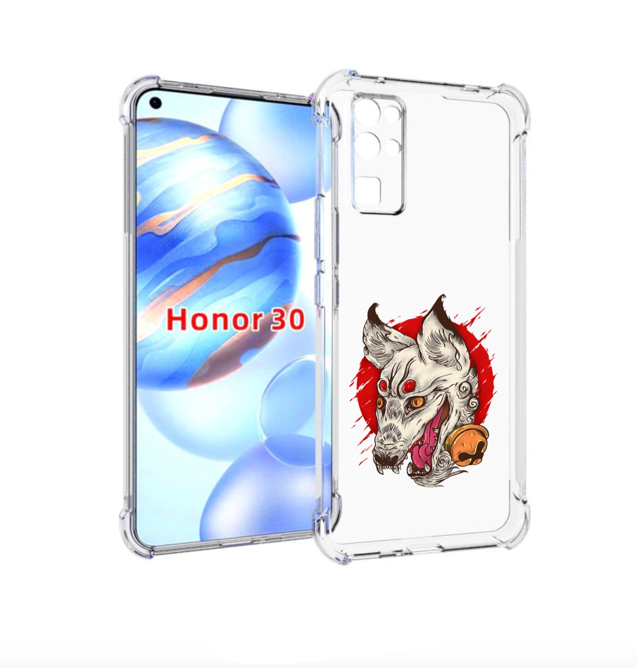 

Чехол бампер MyPads страшная собака для Honor 30 (BMH-AN10) прот, Прозрачный, Tocco