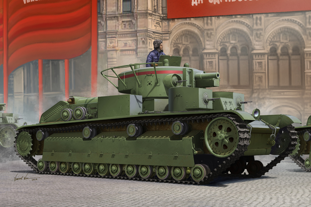 

Сборная модель HobbyBoss 1/35 Soviet T-28 Medium Tank (Early) 83851