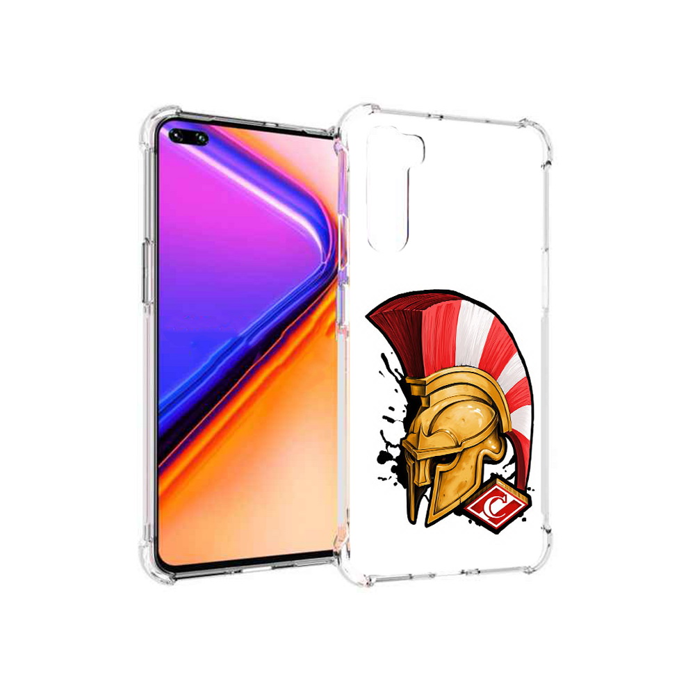 

Чехол MyPads Tocco для OnePlus Nord ФК спартак шлем (PT227045.136.185), Прозрачный, Tocco
