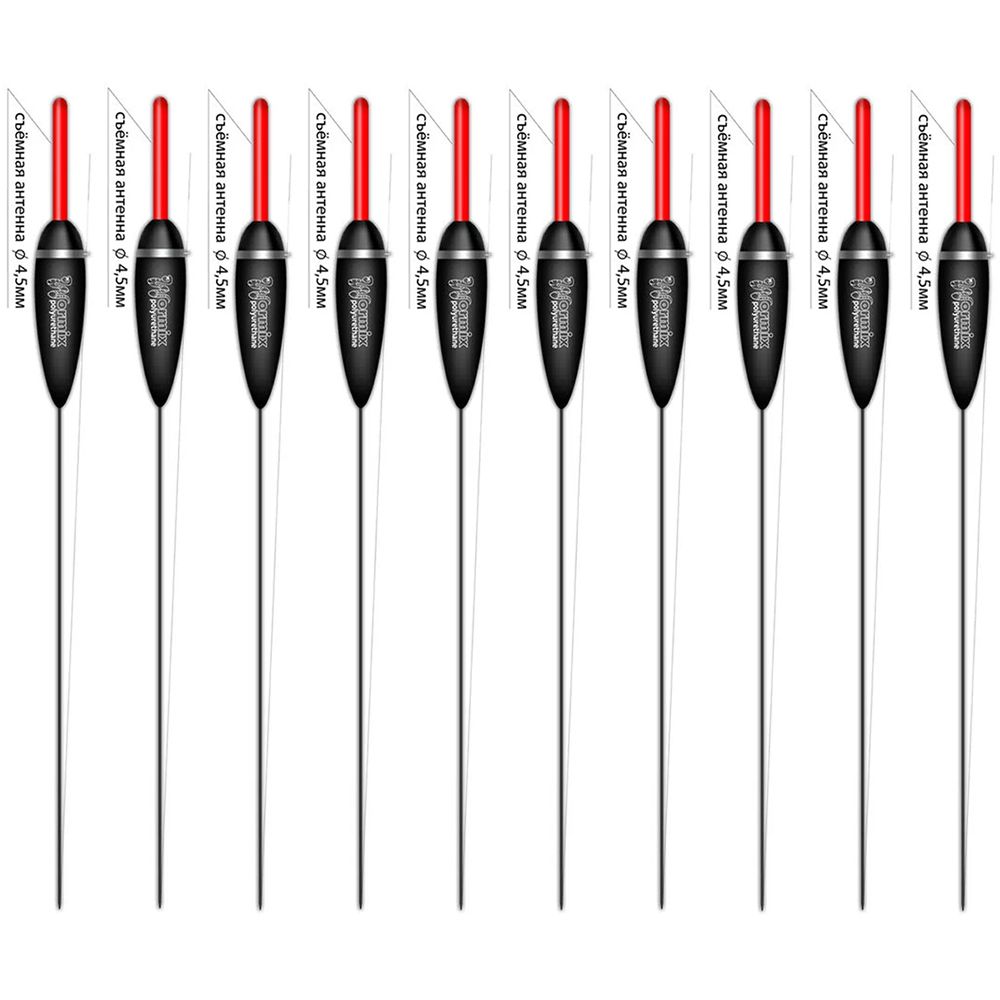 

Поплавок Wormix 802, 2 гр съёмная антенна 4.5 мм 10 шт, Разноцветный, 802